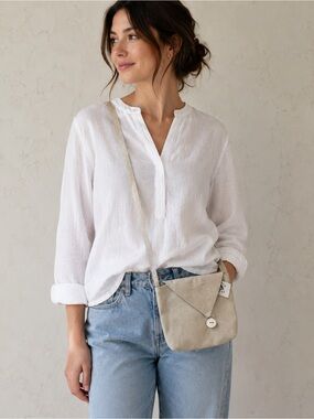 Bonnie B Wear Handmade Hemp Crossbody Bag Made in‎ Oregon Boho Natural Friendly